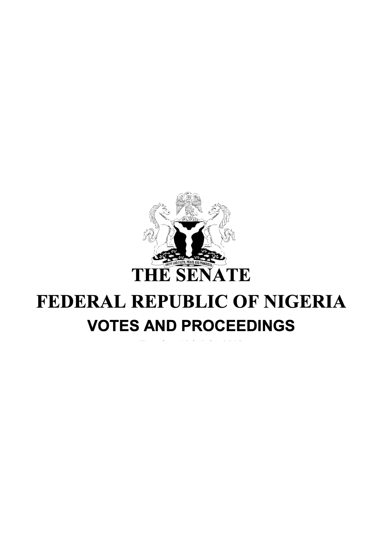 Votes and Proceedings, 23rd May 2007