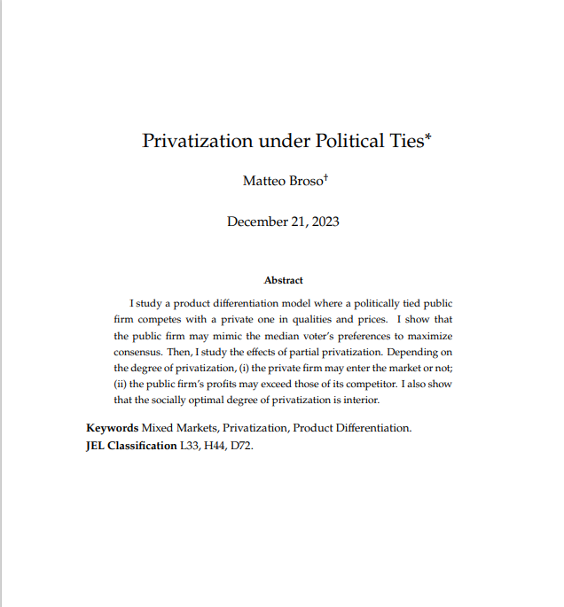 Privatization under Political Ties