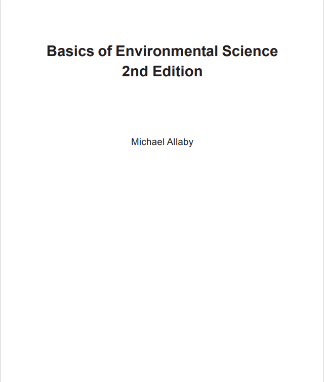 Basics of Environmental Science