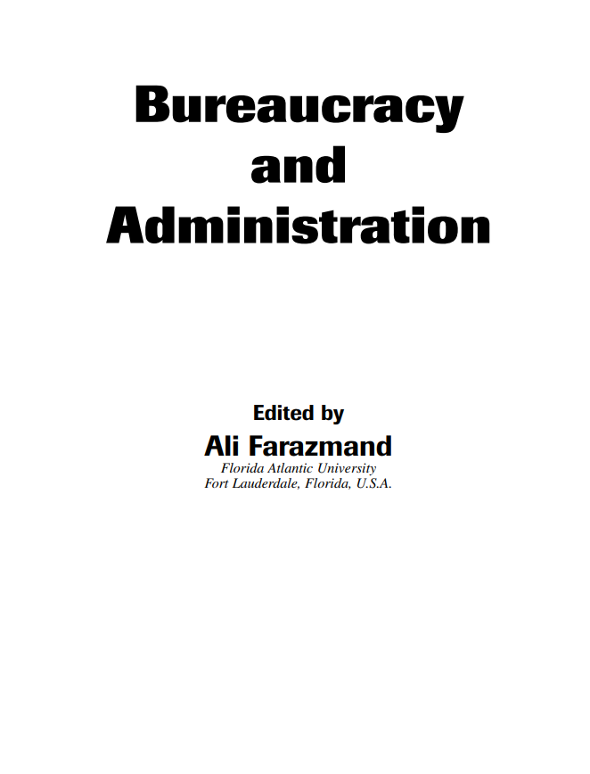 Bureaucracy and  Administration
