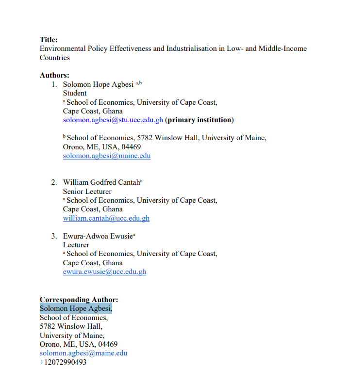 Environmental Policy Effectiveness and Industrialisation in Low- and Middle-Income  Countries
