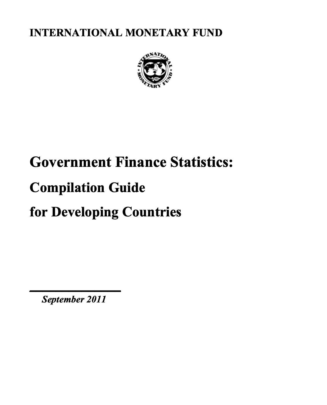 Government Finance Statistics: Compilation Guide for Developing Countries