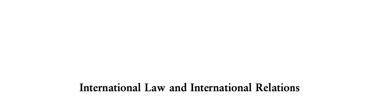 International Law and International Relations
