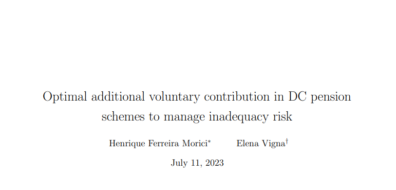 Optimal additional voluntary contribution in DC pension schemes to manage inadequacy risk