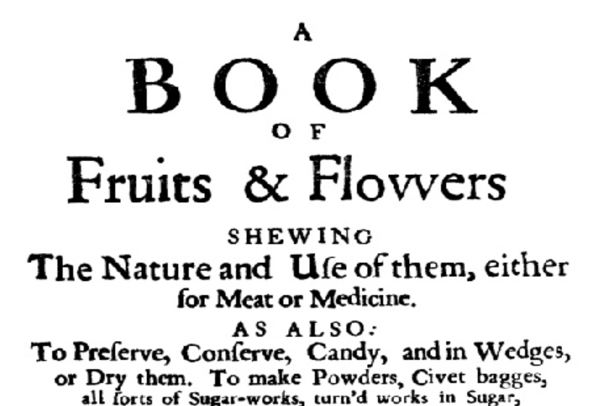 A book of fruits and flowers 