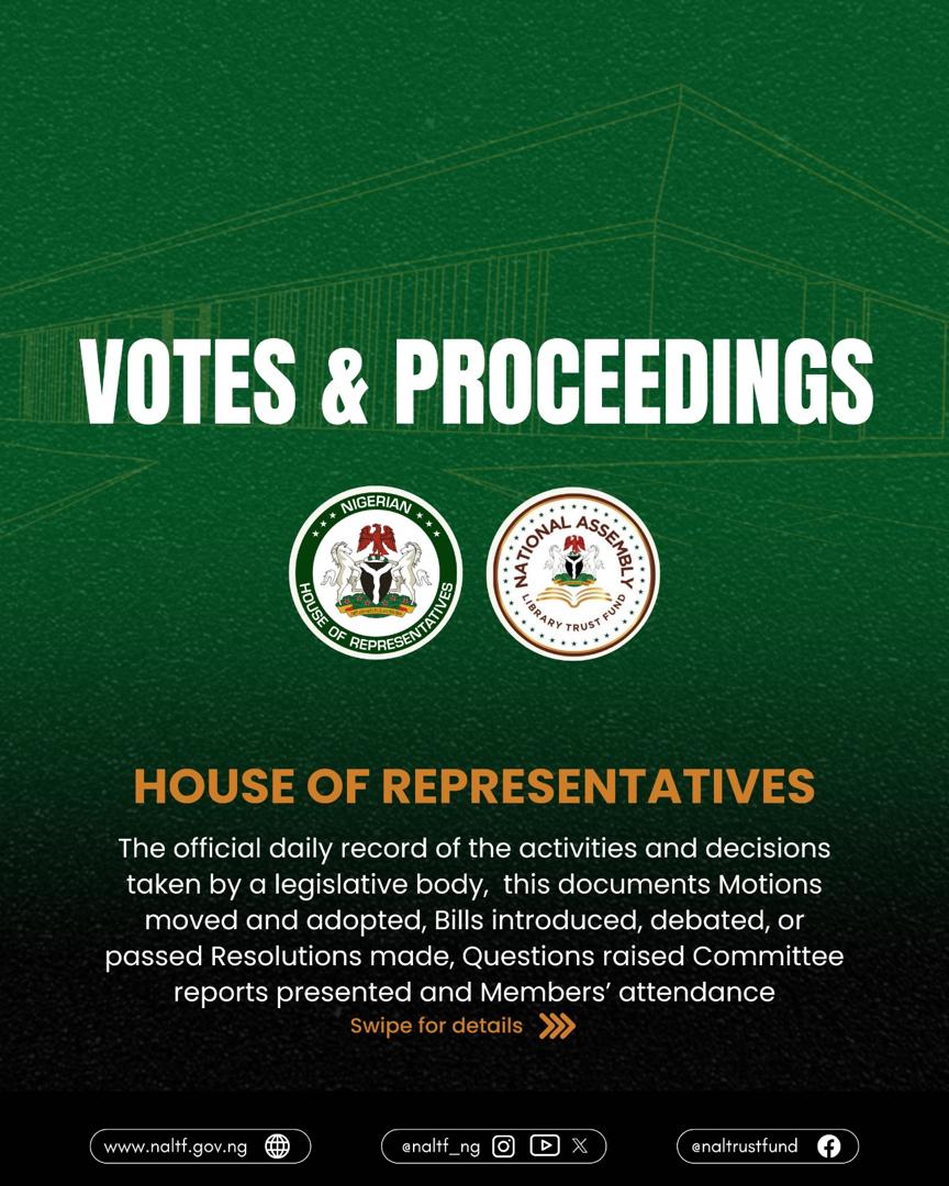 3RD NATIONAL ASSEMBLY THIRD SESSION VOTES AND PROCEEDINGS