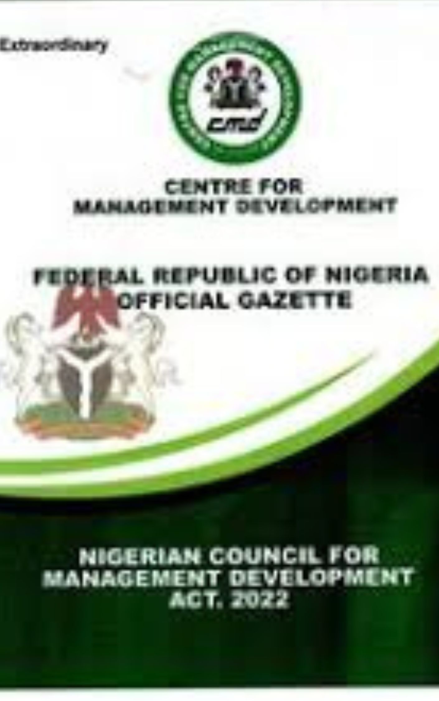 Nigerian Council for Management Development Act, 2022